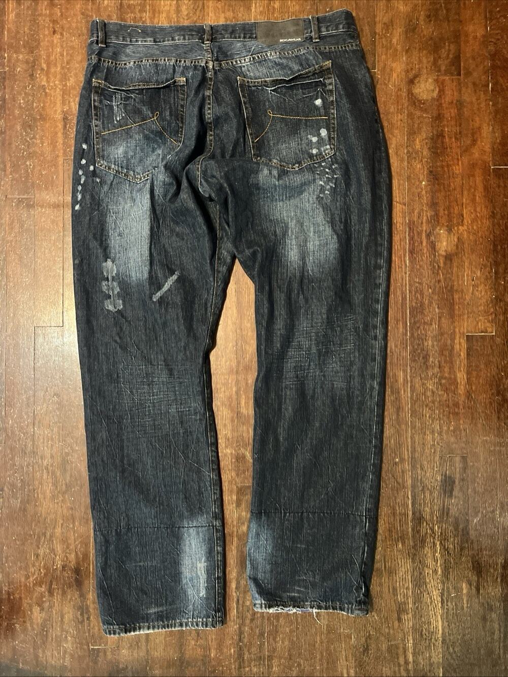 Rocawear Jeans Men's 42x34 Classic Fit Medium Wash Baggy  Hip Hop Streetwear - Picture 9 of 12